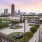 Large rooftop patio with ample seating 